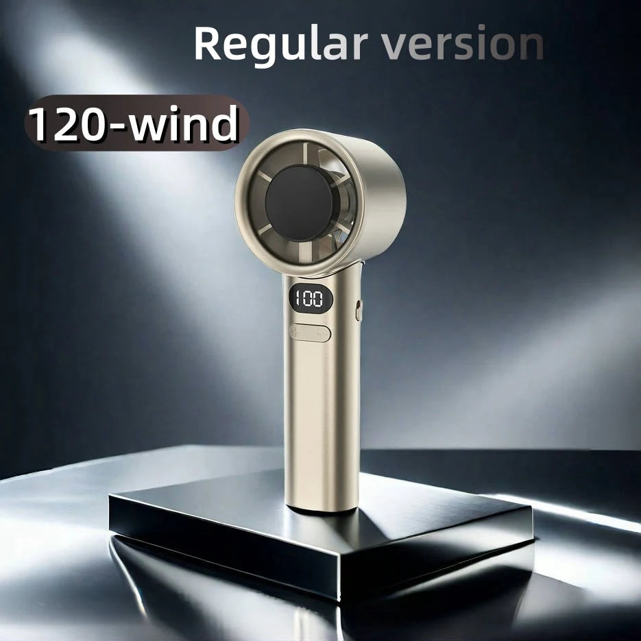 Portable 120-Speed Handheld Fan with Semiconductor Cooling Tech, Powerful Wind & Compact Design, Personal Fan for Women,Travel