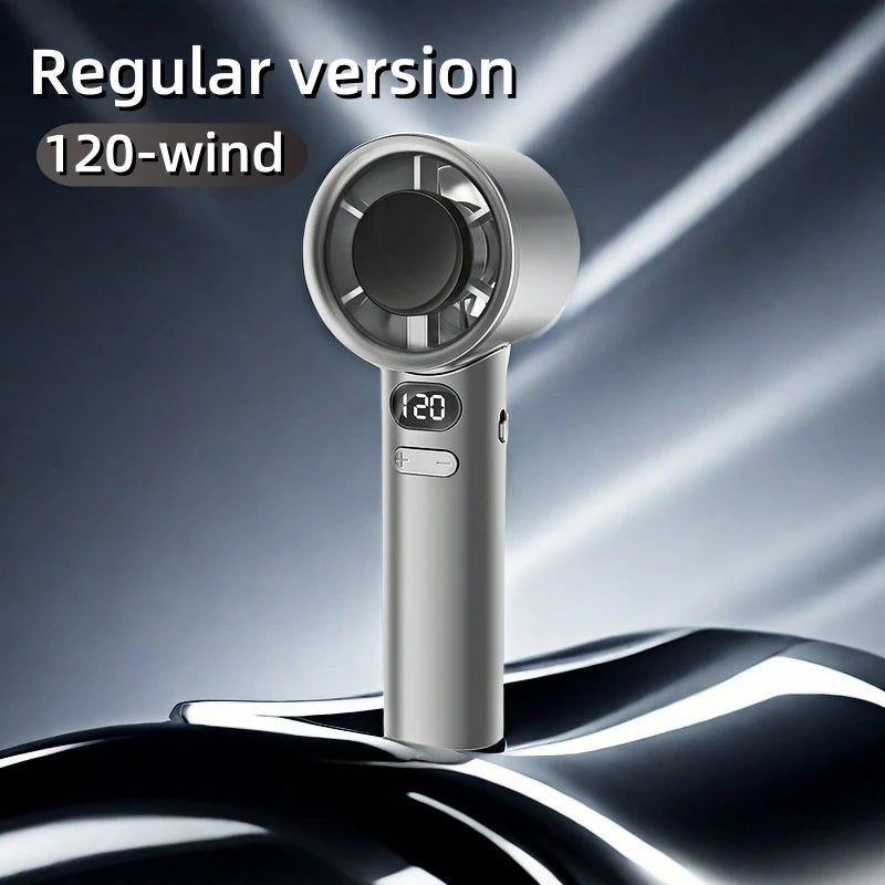 Portable 120-Speed Handheld Fan with Semiconductor Cooling Tech, Powerful Wind & Compact Design, Personal Fan for Women,Travel