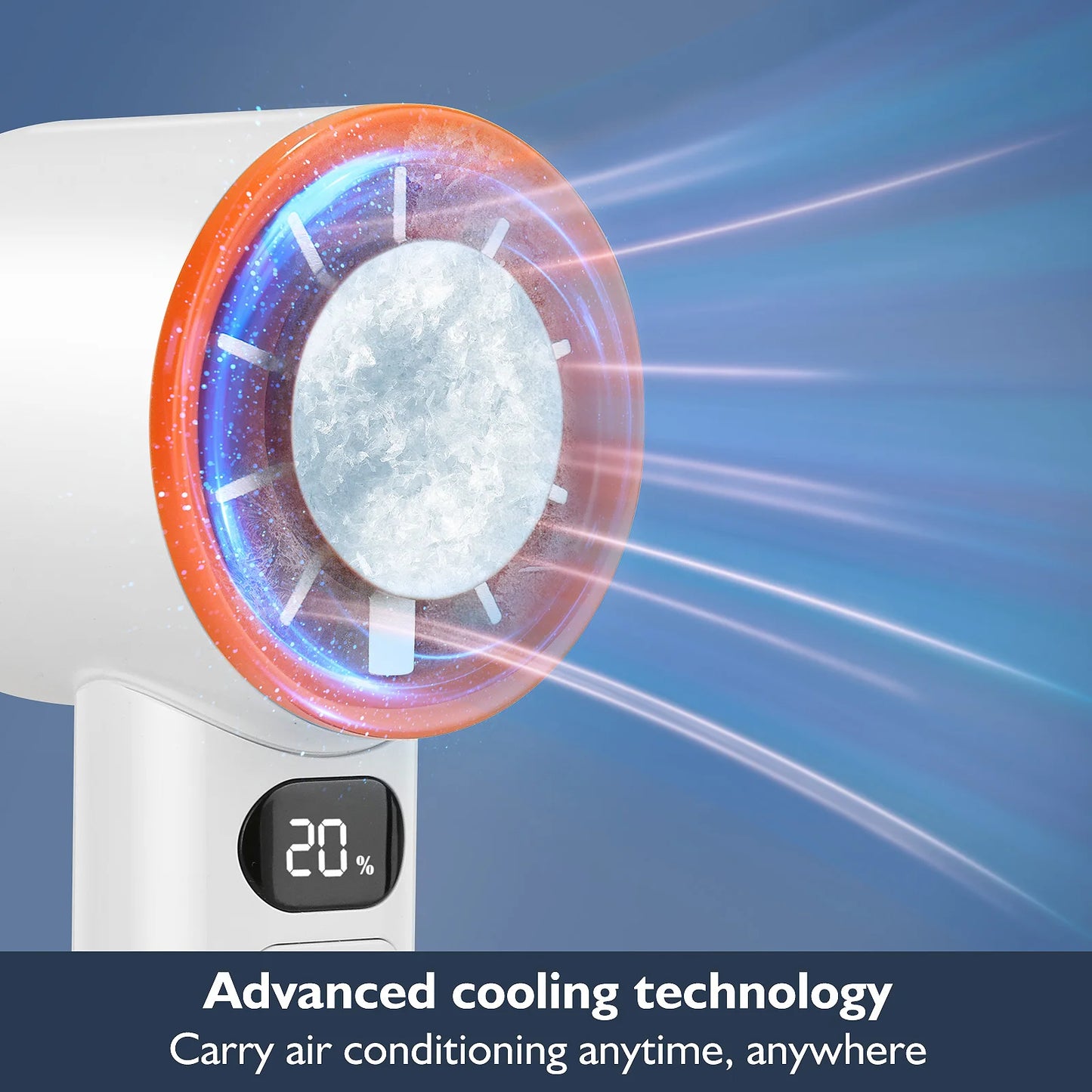 Portable 120-Speed Handheld Fan with Semiconductor Cooling Tech, Powerful Wind & Compact Design, Personal Fan for Women,Travel