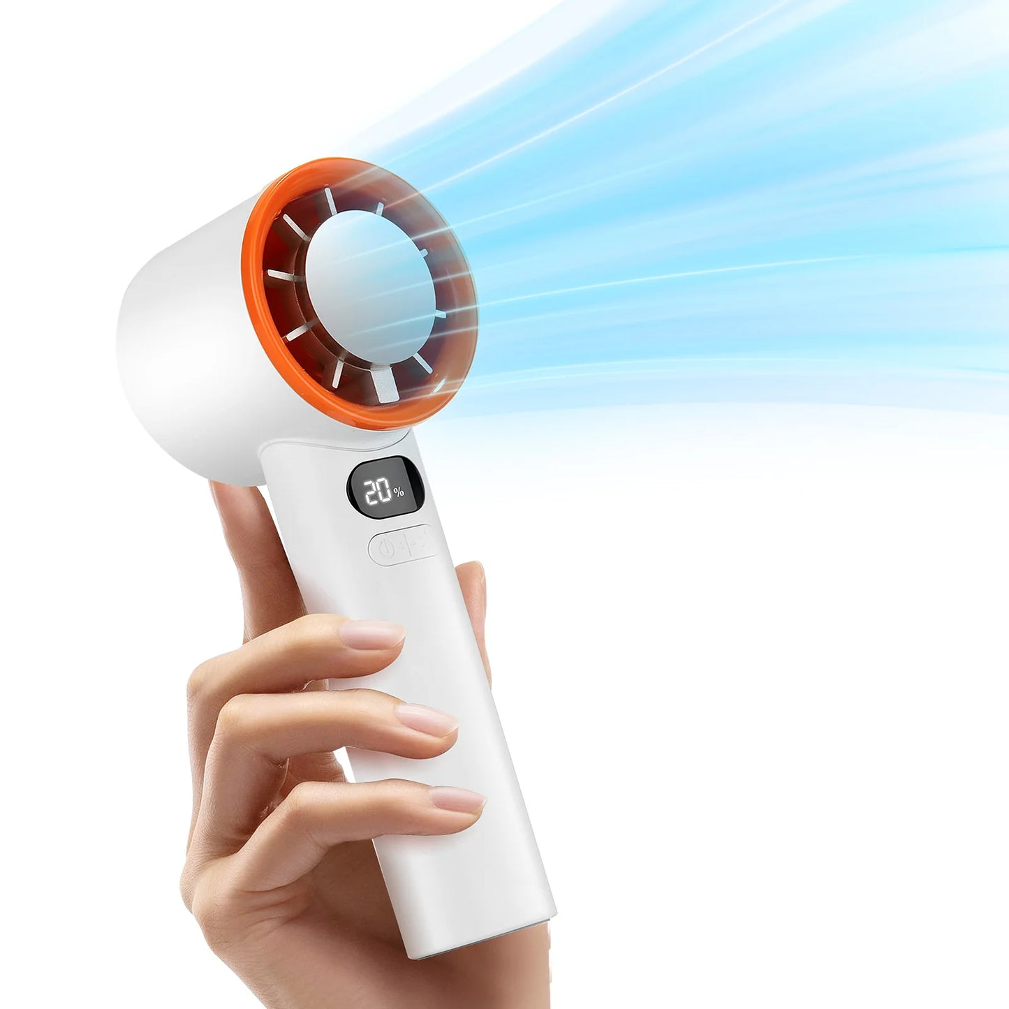 Portable 120-Speed Handheld Fan with Semiconductor Cooling Tech, Powerful Wind & Compact Design, Personal Fan for Women,Travel